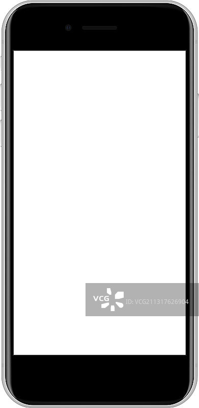 带空白屏幕的现代黑色智能手机图片素材