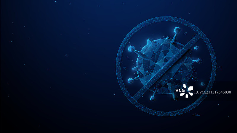 抗新冠病毒3D抽象背景图片素材