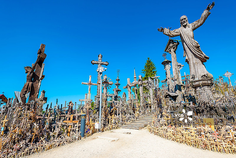 立陶宛希奥利艾圣十字架山图片素材