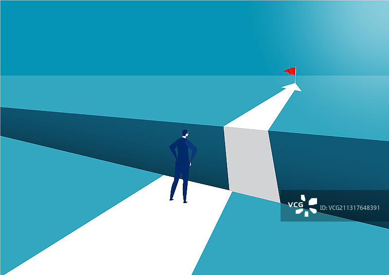 走向成功的商人图片素材