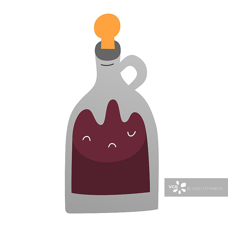 带软木塞的复古醋瓶图片素材