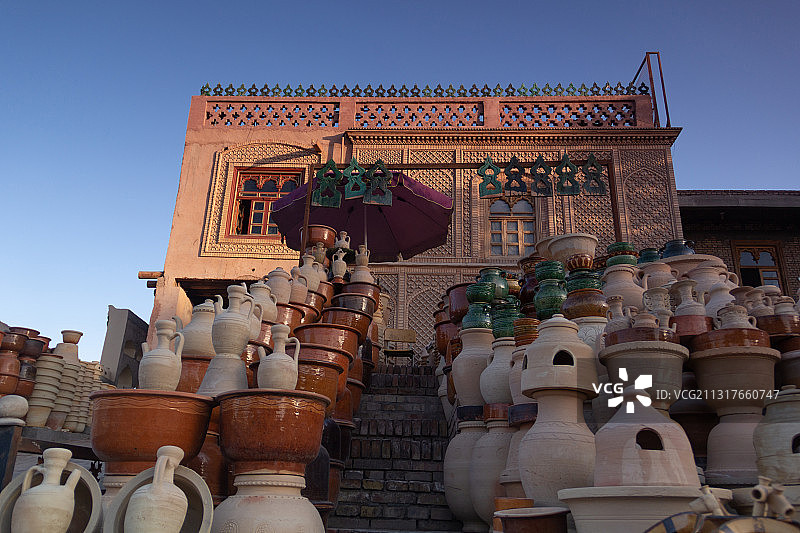 新疆 南疆 喀什 老城 噶尔古城 高台民居 建筑图片素材