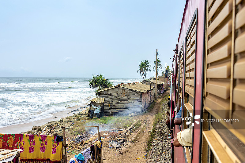 斯里兰卡海线小火车图片素材