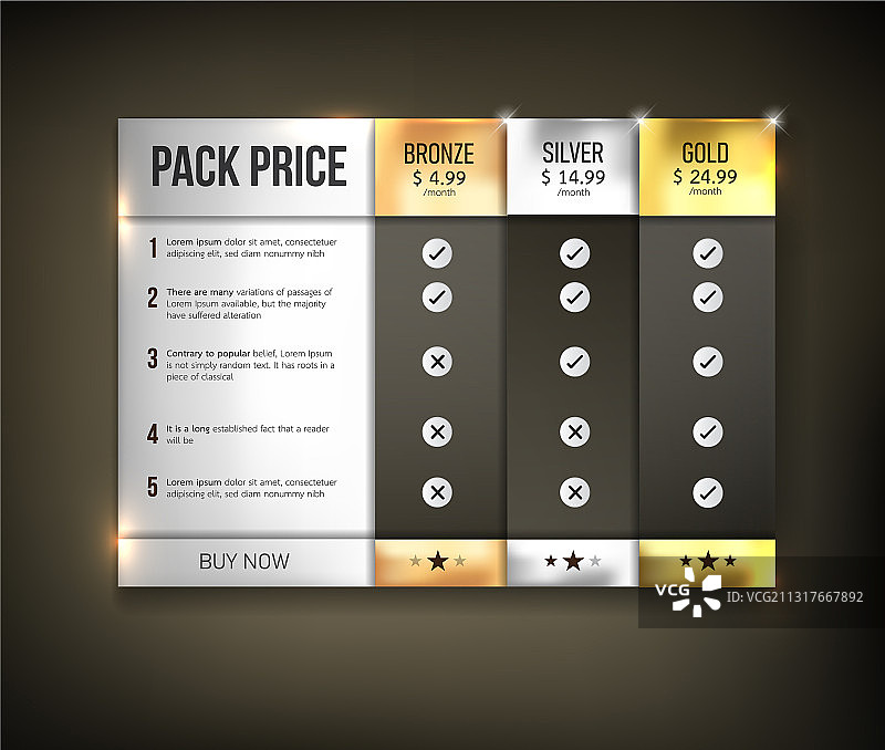 网页价格表按钮图片素材