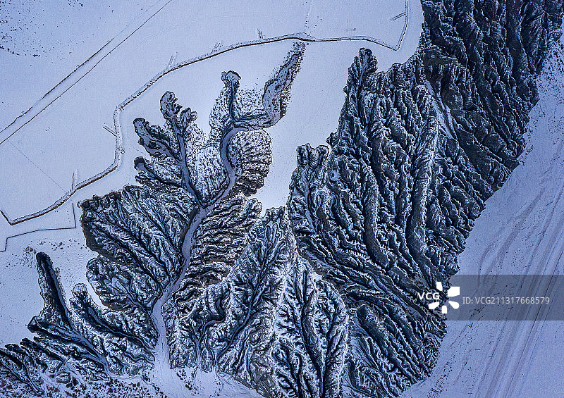 独山子大峡谷的纹理图片素材