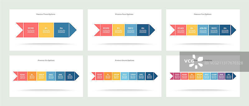 包含3 4 5 6 7的商务信息图时间轴图片素材