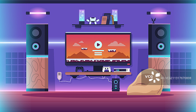 游戏室卡通室内儿童房图片素材