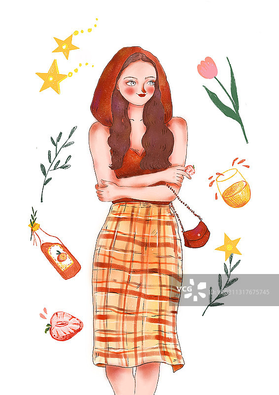 幸运女孩图片素材