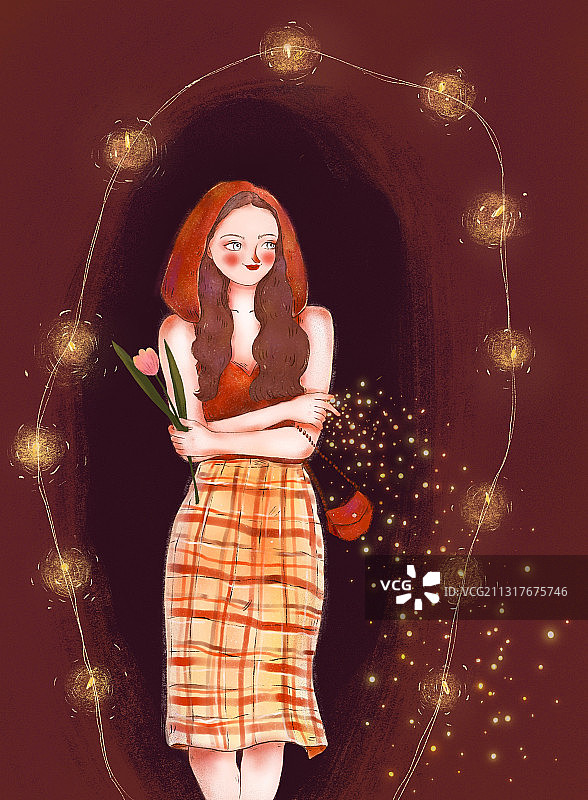 幸运女孩图片素材