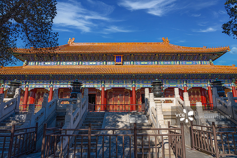 雄伟华丽的寿皇殿（景山公园内）图片素材