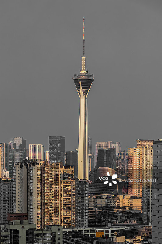 成都339电视塔图片素材