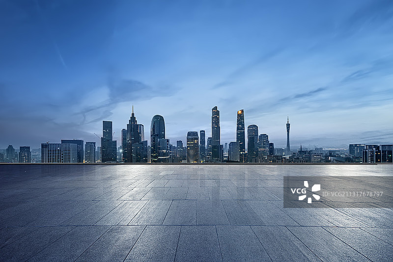 广州城市风光道路平台图片素材