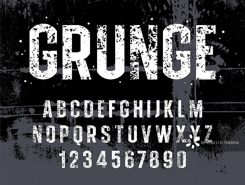 Grunge风格字母014图片素材