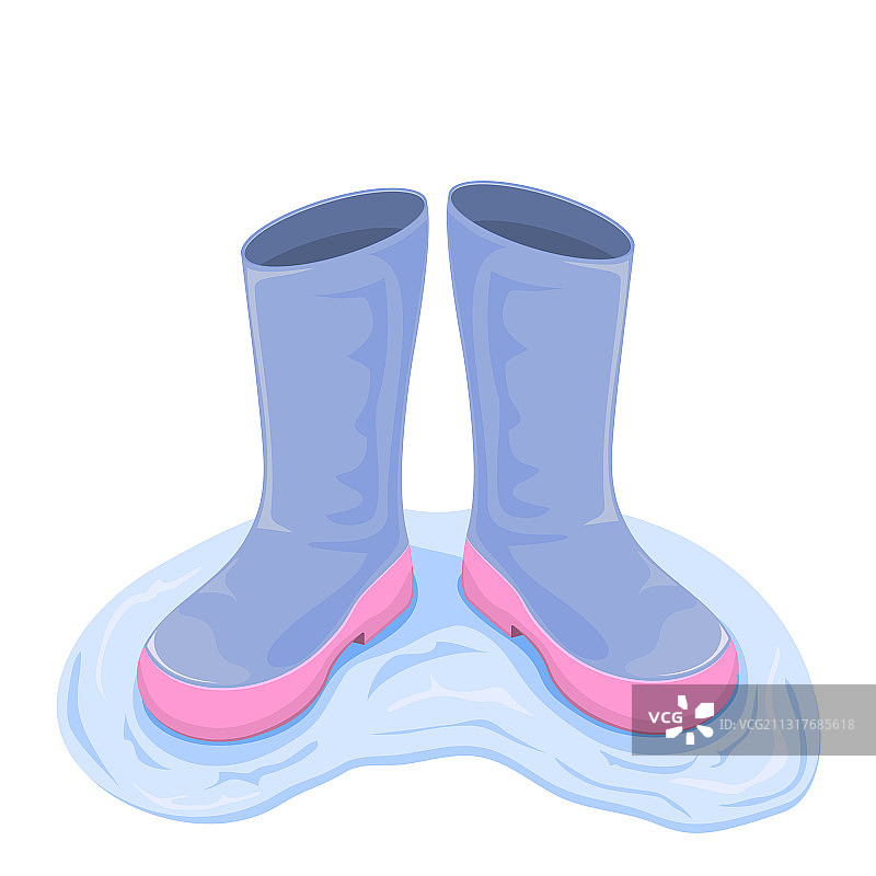 水中的靴子图片素材
