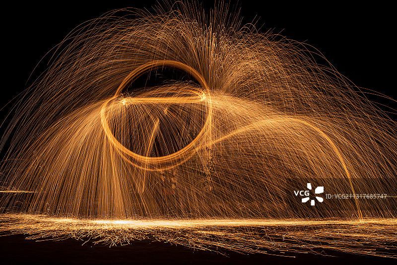 钢丝绒烟火图片素材