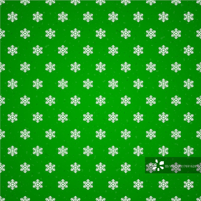 绿色雪花无缝背景图片素材