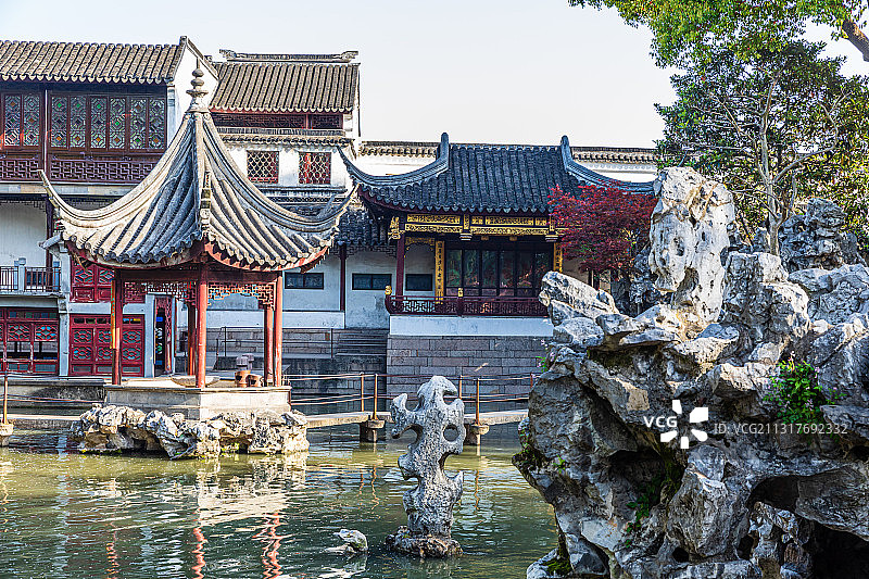 苏州园林，狮子林，春季风光图片素材