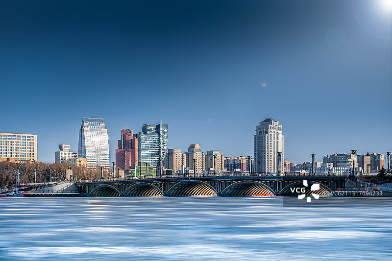 长春南湖大桥图片素材