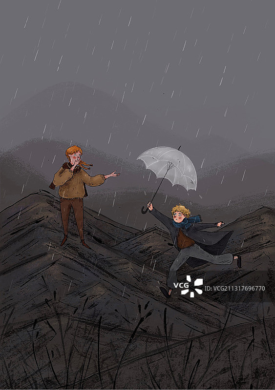 风雨兼程 飞奔向你图片素材