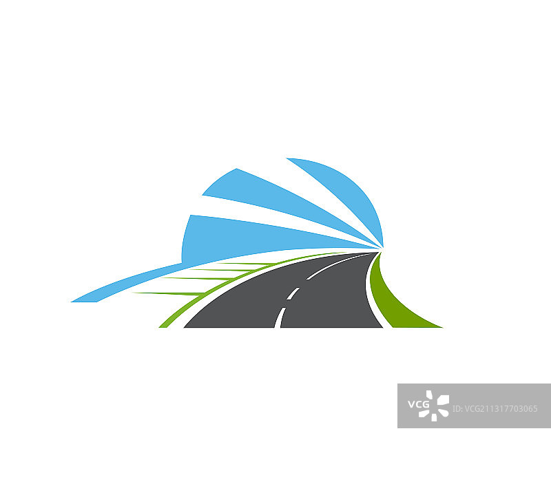 隔离双车道公路图标图片素材