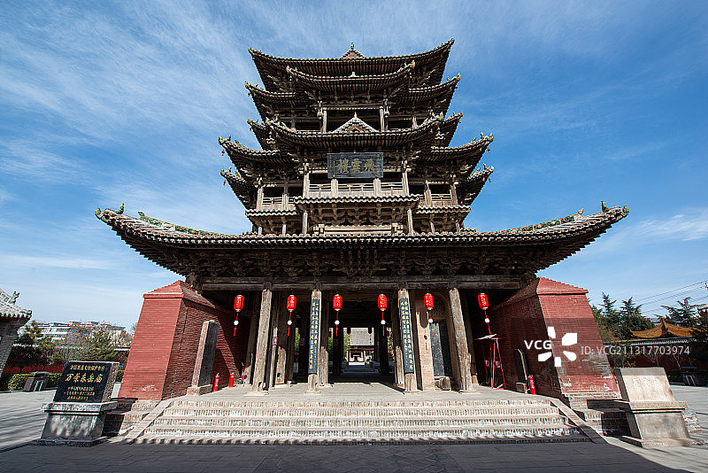 万荣飞云楼图片素材