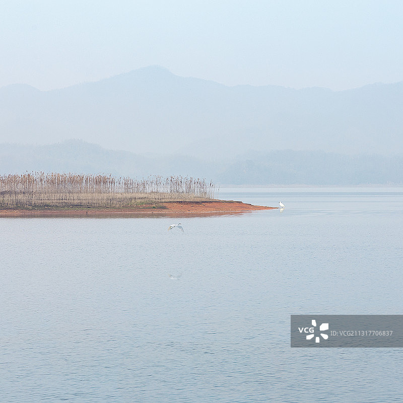 陆水湖冬景图片素材
