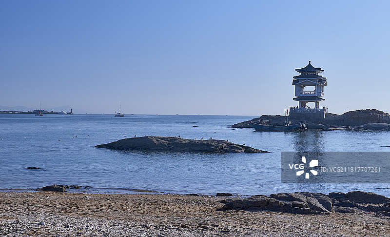 中国辽宁葫芦岛兴城海滨风景名胜区图片素材