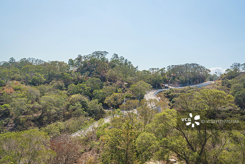 厦门东坪山景观和山路图片素材