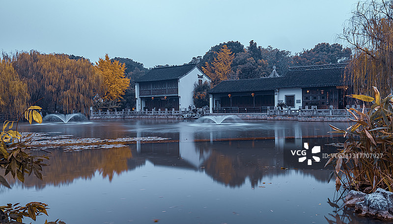 南京愚园秋色图片素材