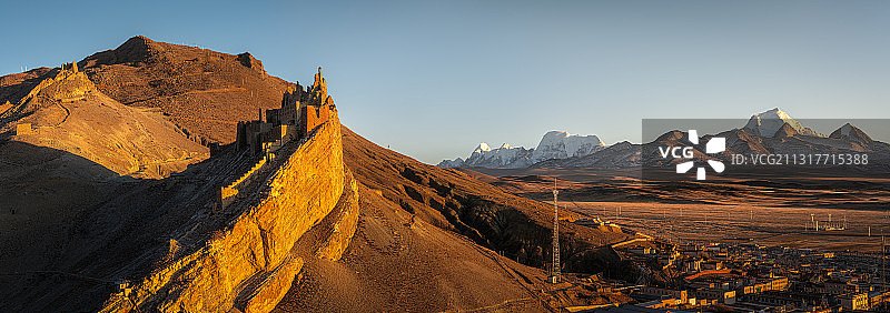 岗巴古堡图片素材