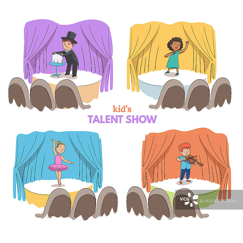 儿童才艺表演角色图片素材