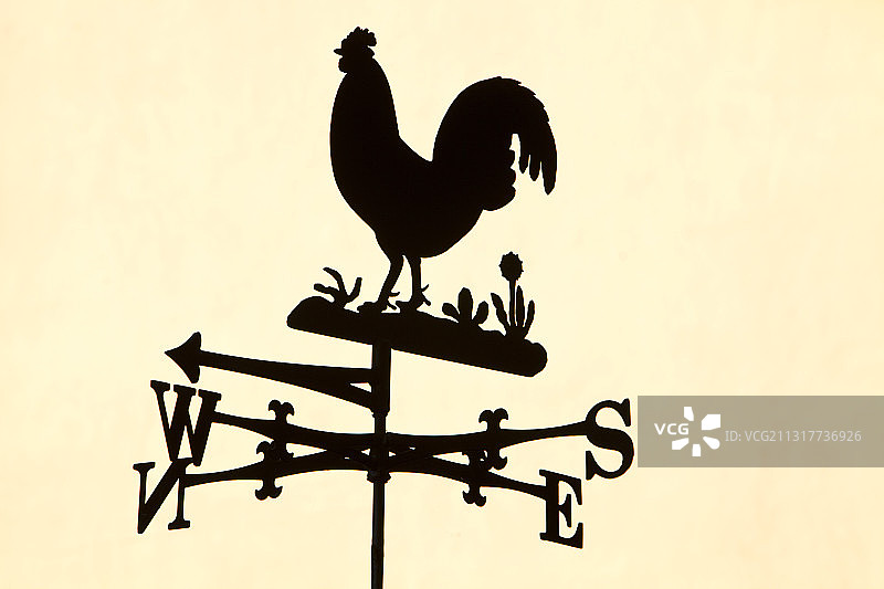 英国兰开夏郡克利瑟罗花园中的风向标图片素材