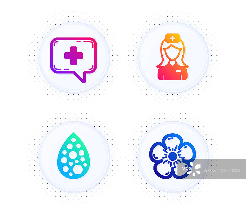 医疗聊天与医院护士图片素材