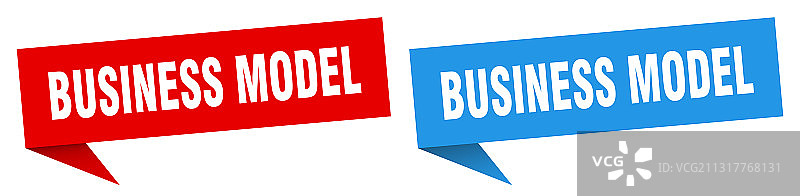 商业模式banner标志设计图片素材