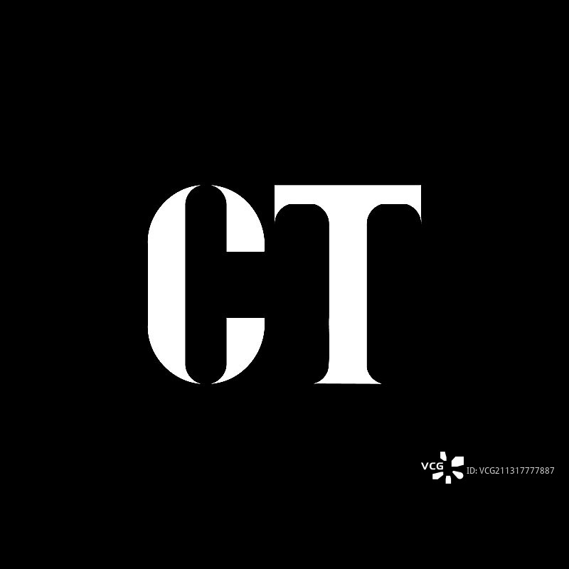CT字母标志设计图片素材