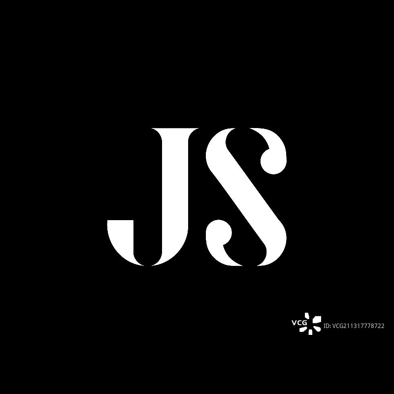 JS字母标志设计图片素材