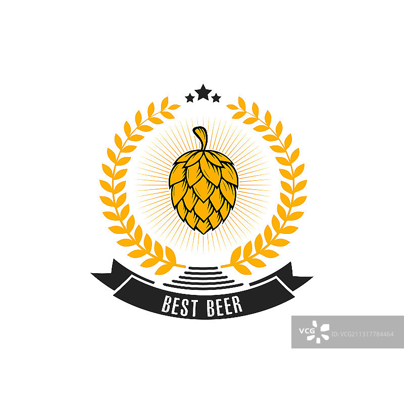 啤酒Logo设计模板图片素材