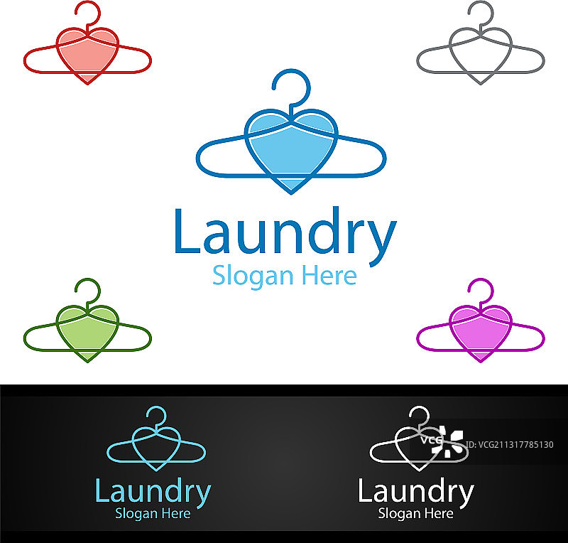 洗衣店爱情主题标志图片素材