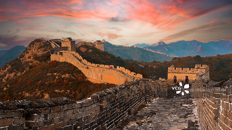 金山岭长城图片素材