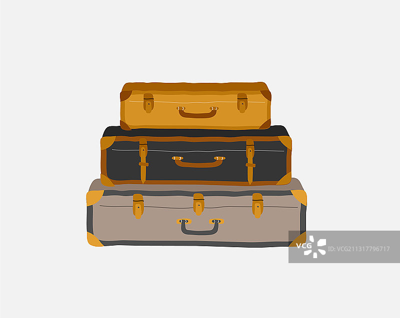 复古行李箱包合集图片素材