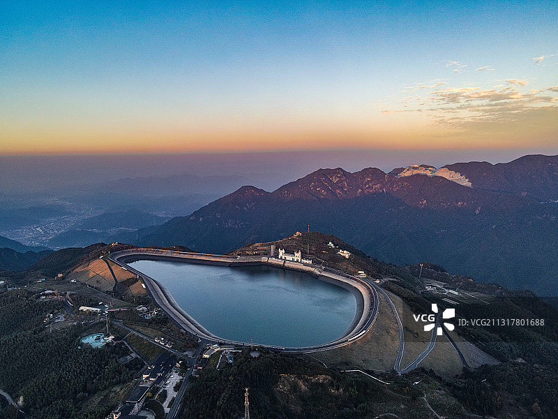 安吉-江南天池日落图片素材