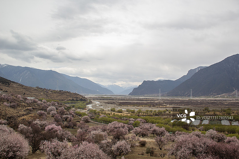 西藏 林芝 贡嘎村图片素材