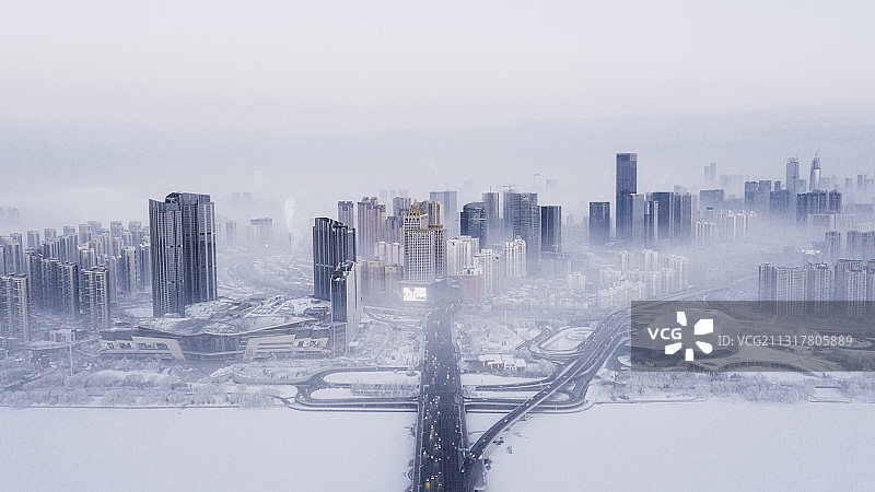 雪后的沈阳图片素材