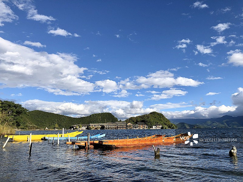 沪沽湖图片素材