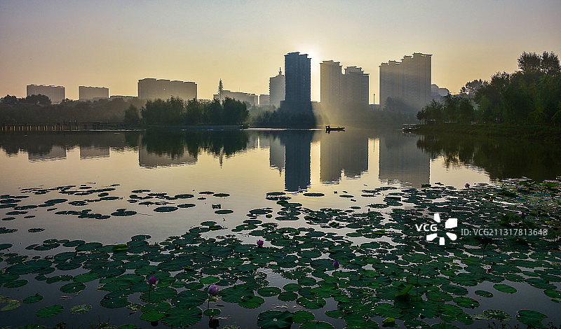 花晨熹微图片素材