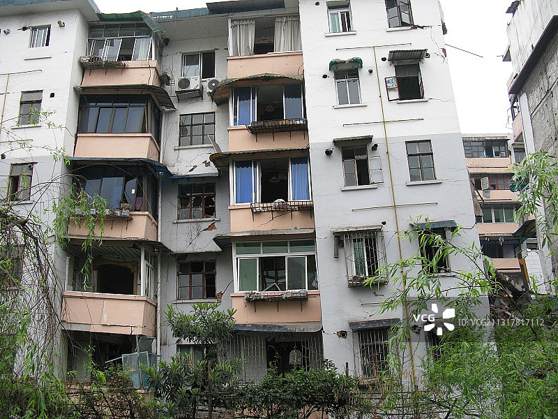 汉旺地震遗迹图片素材