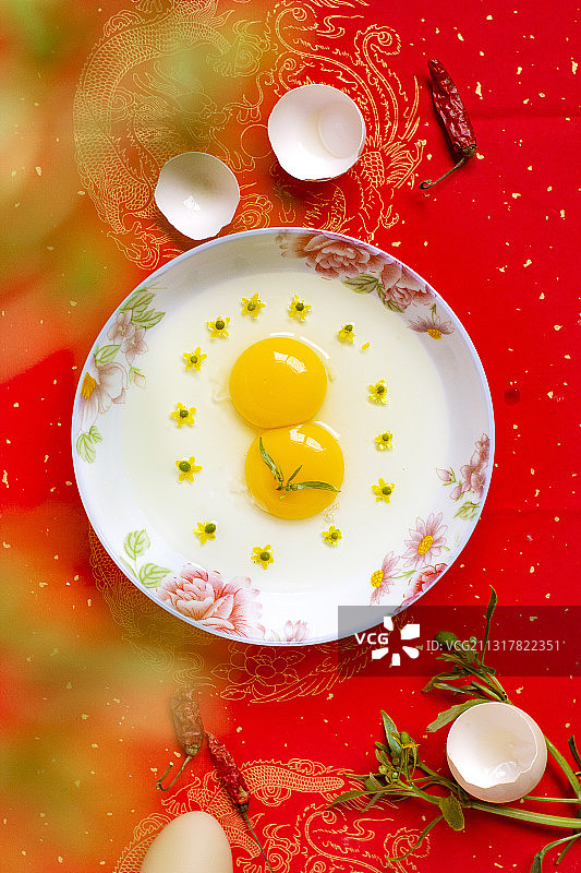 双蛋贺新年图片素材