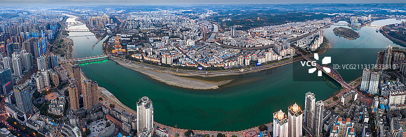 绵州夜色图片素材