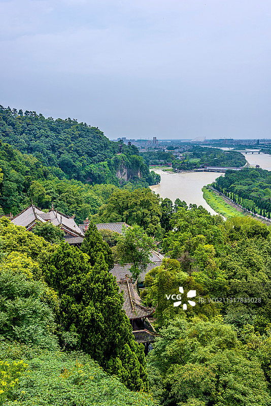 中国四川成都都江堰二王庙图片素材
