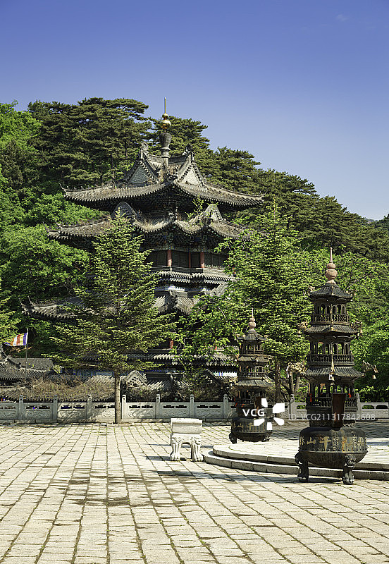 千山大佛寺景区千佛阁图片素材